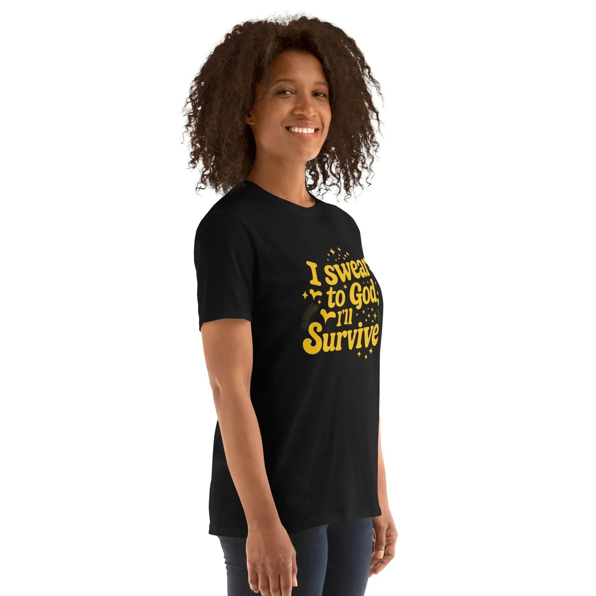 Lewis Capaldi "Survive" Lyric T-Shirt - Black Cotton Blend Unisex Tee alcyone213k