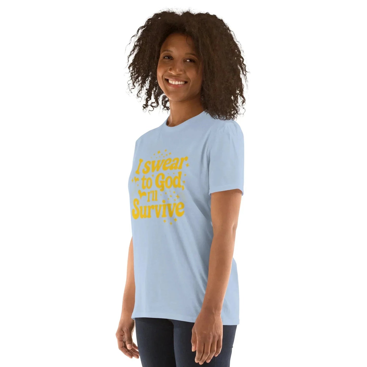 Lewis Capaldi "Survive" Lyric T-Shirt - Black Cotton Blend Unisex Tee alcyone213k
