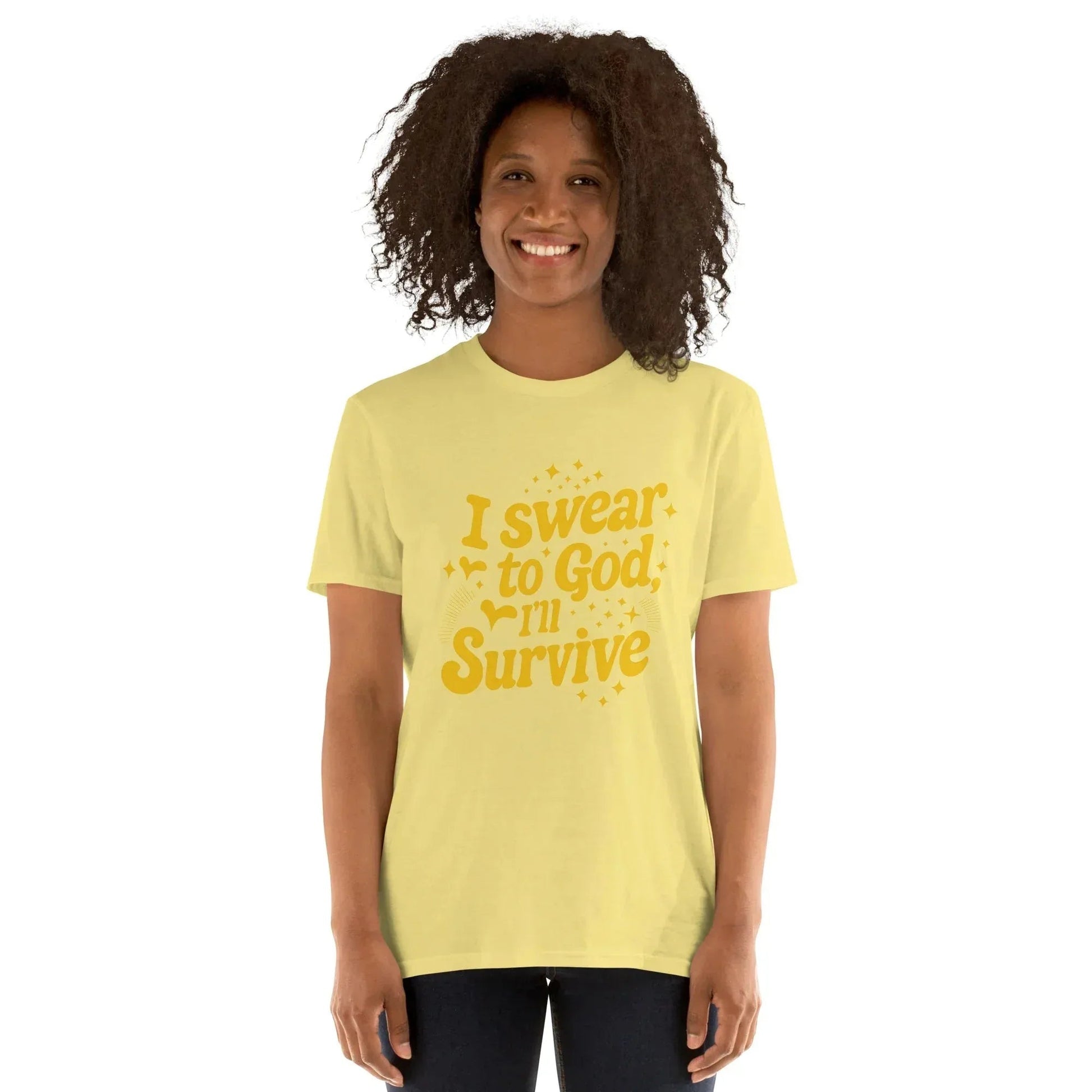 Lewis Capaldi "Survive" Lyric T-Shirt - Black Cotton Blend Unisex Tee alcyone213k