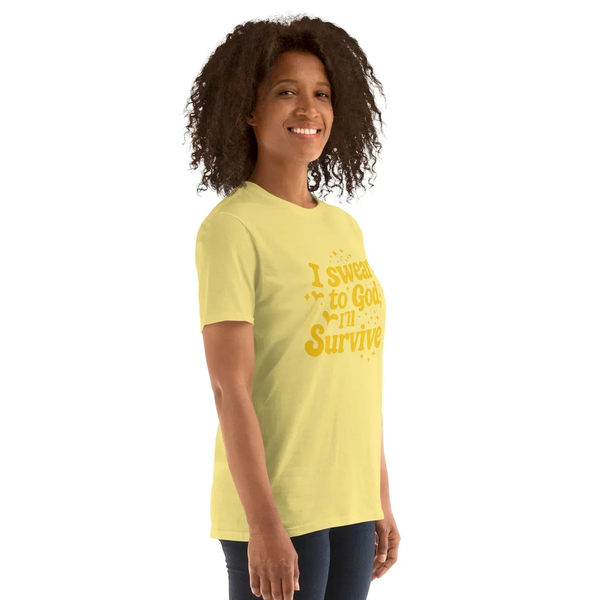 Lewis Capaldi "Survive" Lyric T-Shirt - Black Cotton Blend Unisex Tee alcyone213k