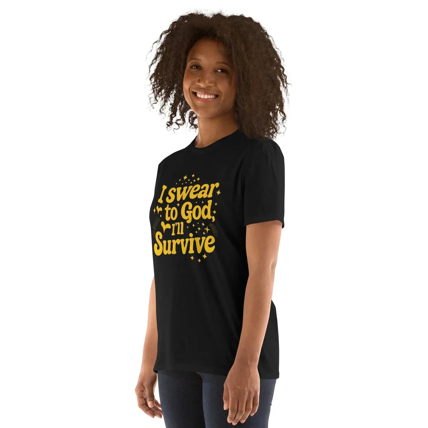 Lewis Capaldi "Survive" Lyric T-Shirt - Black Cotton Blend Unisex Tee alcyone213k