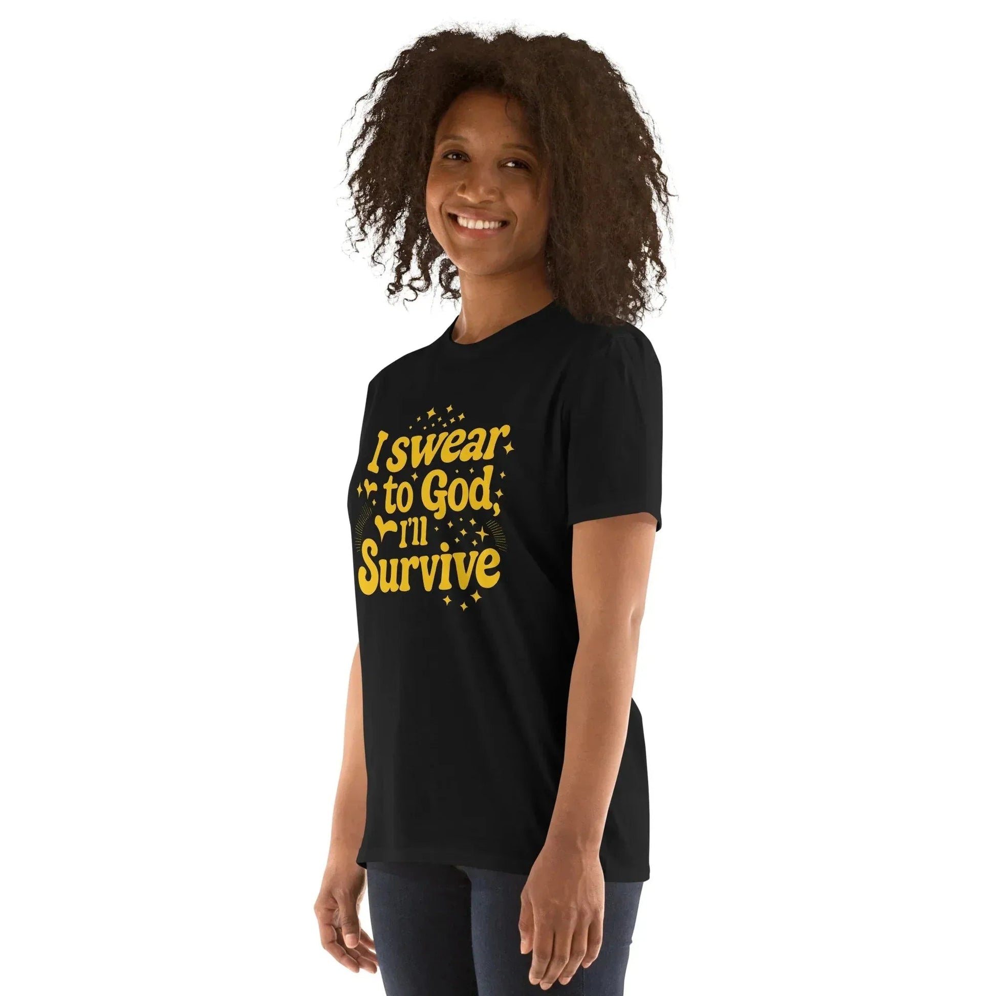 Lewis Capaldi "Survive" Lyric T-Shirt - Black Cotton Blend Unisex Tee alcyone213k