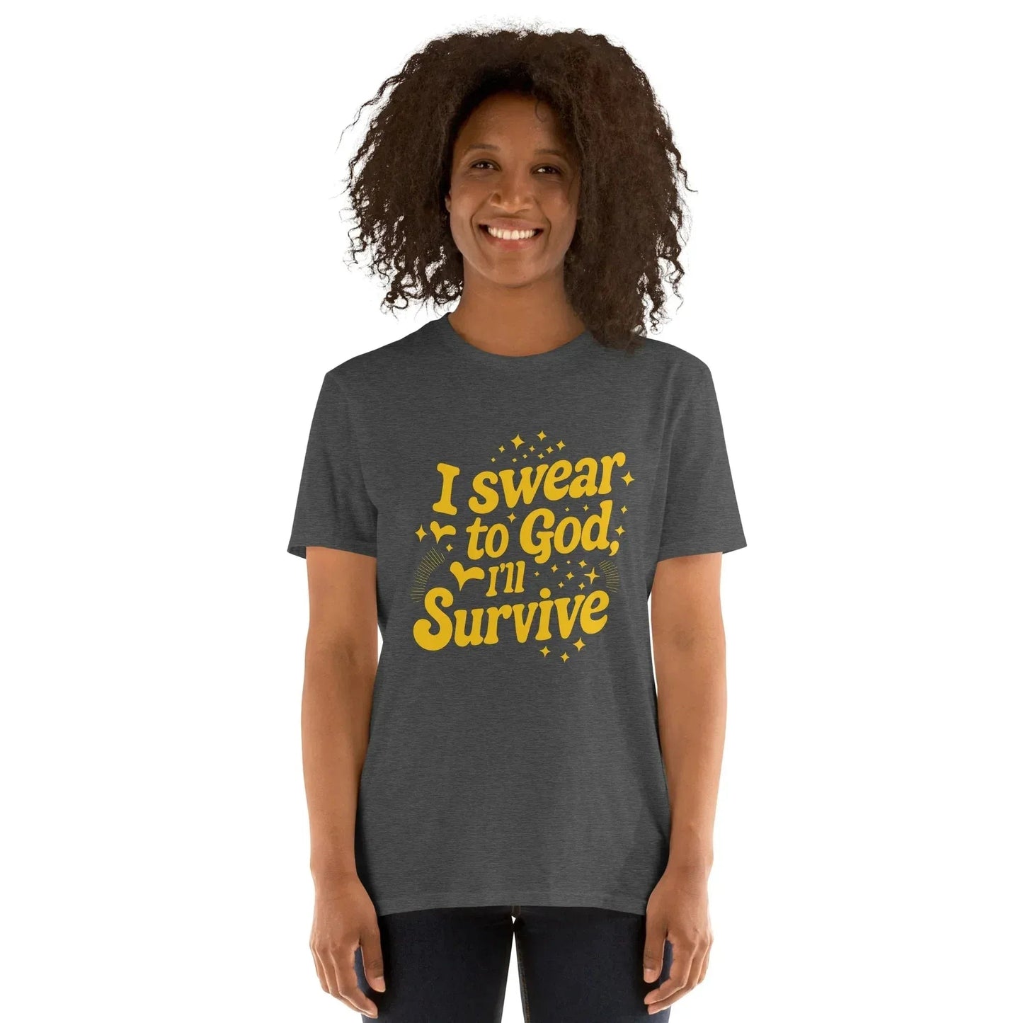 Lewis Capaldi "Survive" Lyric T-Shirt - Black Cotton Blend Unisex Tee alcyone213k