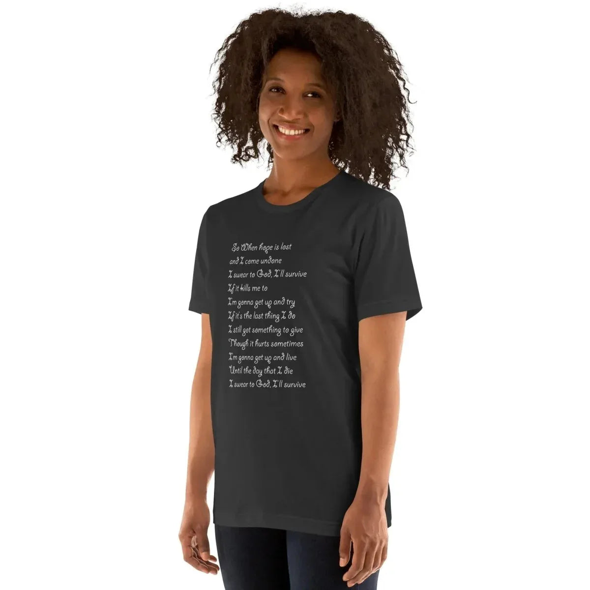 Lewis Capaldi "Survive" Lyric T-Shirt - Unisex Comfort Tee alcyone213k