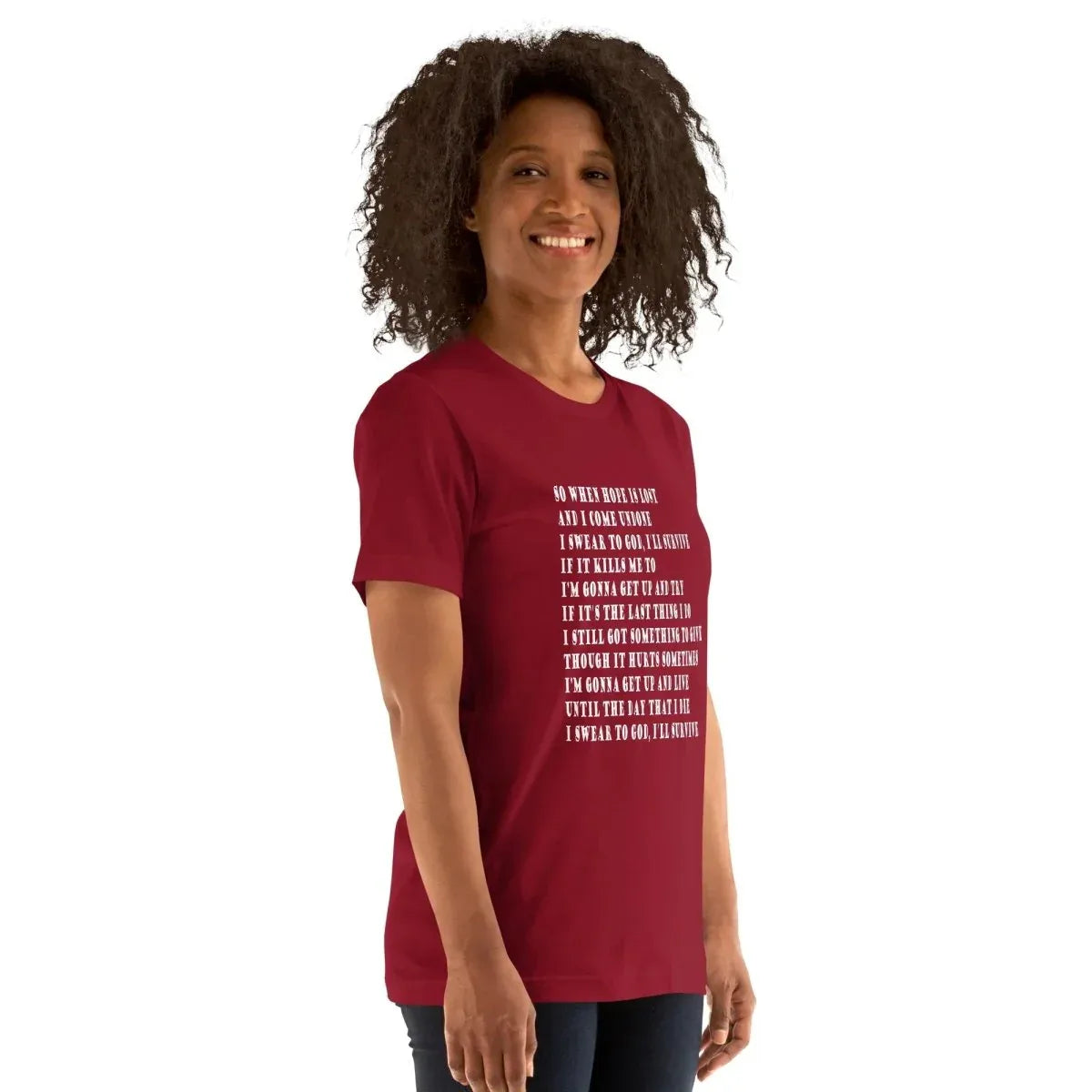 Lewis Capaldi "Survive" Lyric T-Shirt | Unisex Cotton Tee alcyone213k