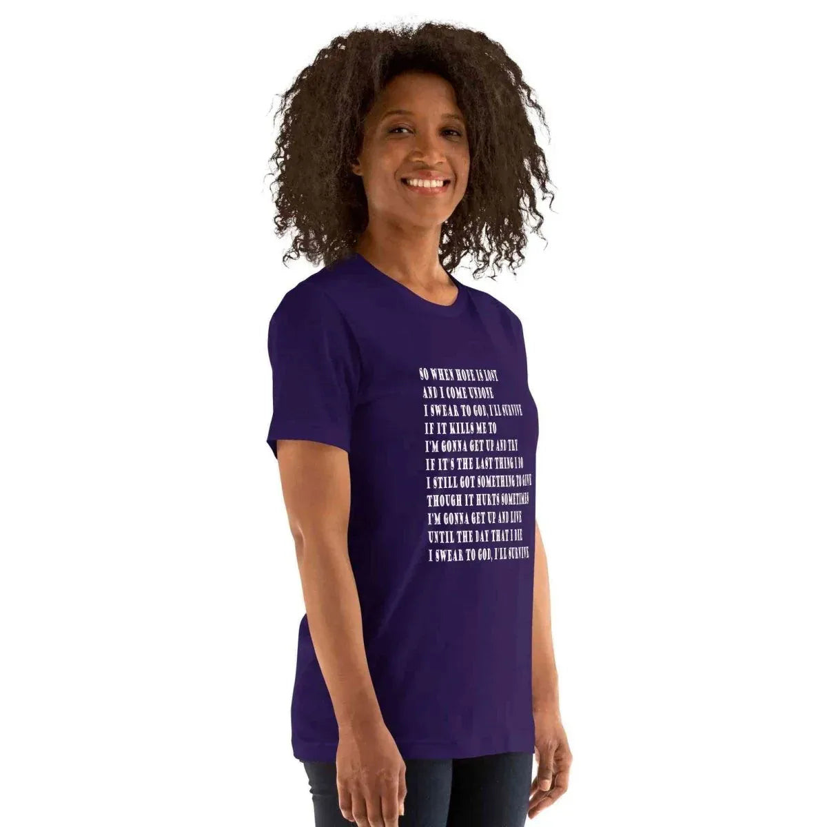 Lewis Capaldi "Survive" Lyric T-Shirt | Unisex Cotton Tee alcyone213k