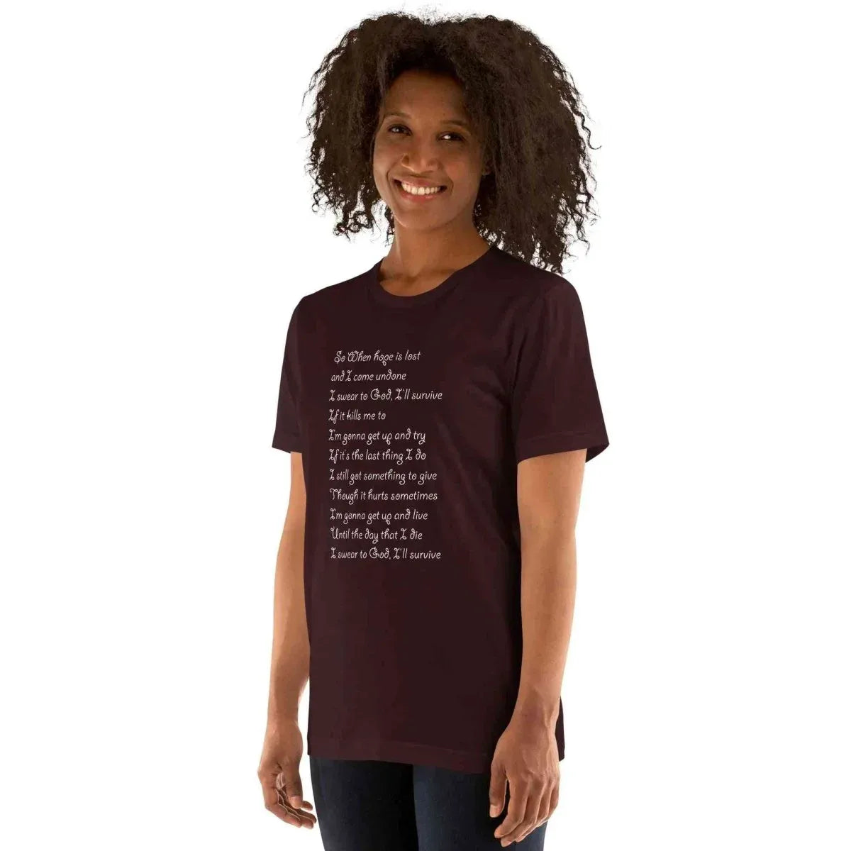 Lewis Capaldi "Survive" Lyric T-Shirt - Unisex Comfort Tee alcyone213k