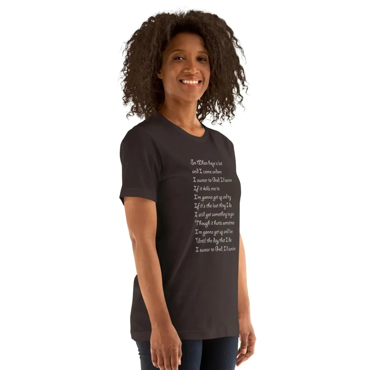 Lewis Capaldi "Survive" Lyric T-Shirt - Unisex Comfort Tee alcyone213k