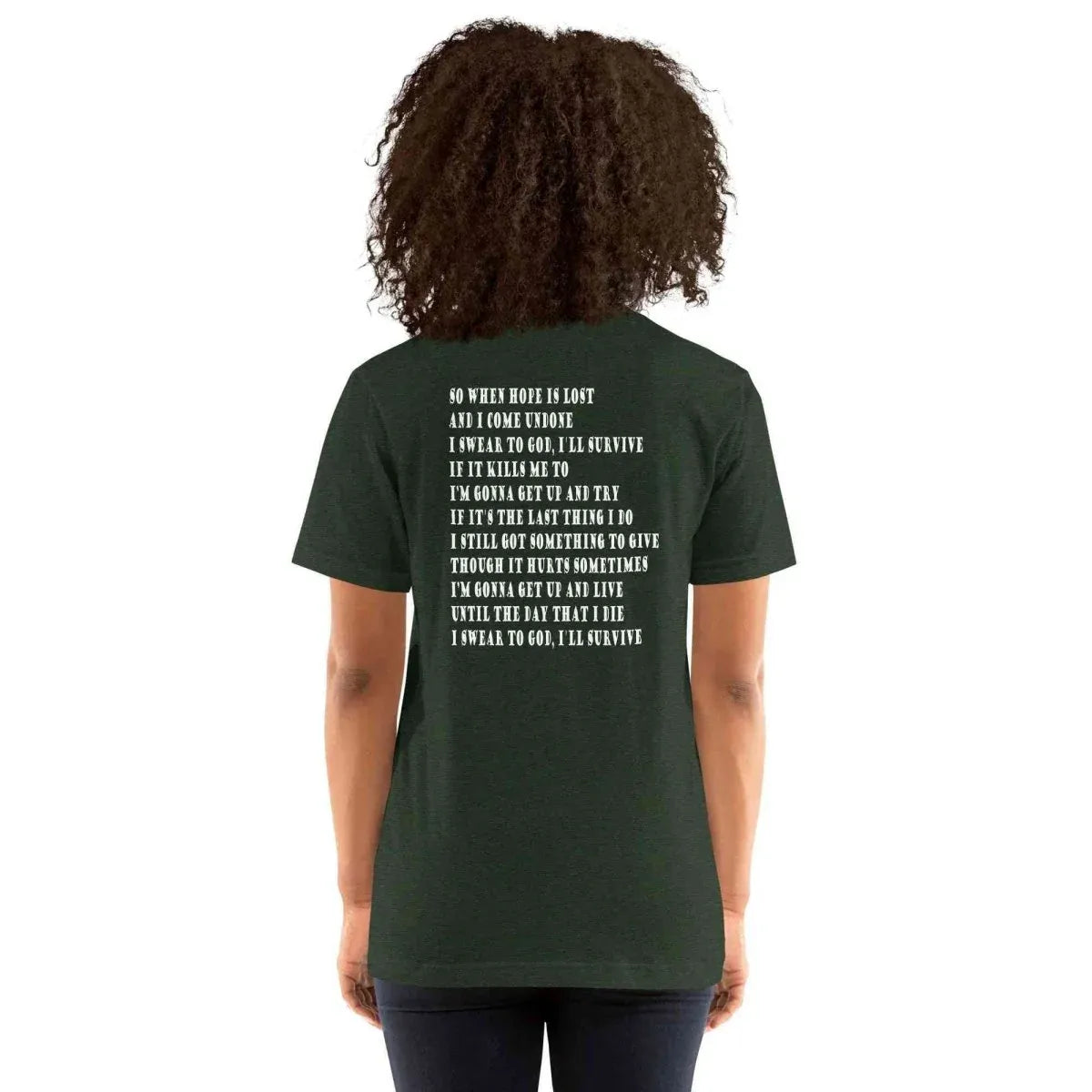 Lewis Capaldi "Survive" Lyric T-Shirt | Unisex Cotton Tee alcyone213k