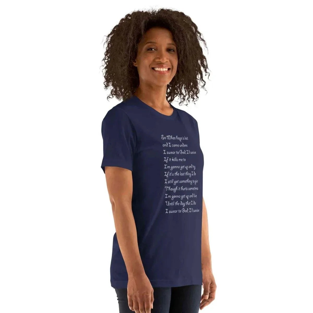 Lewis Capaldi "Survive" Lyric T-Shirt - Unisex Comfort Tee alcyone213k