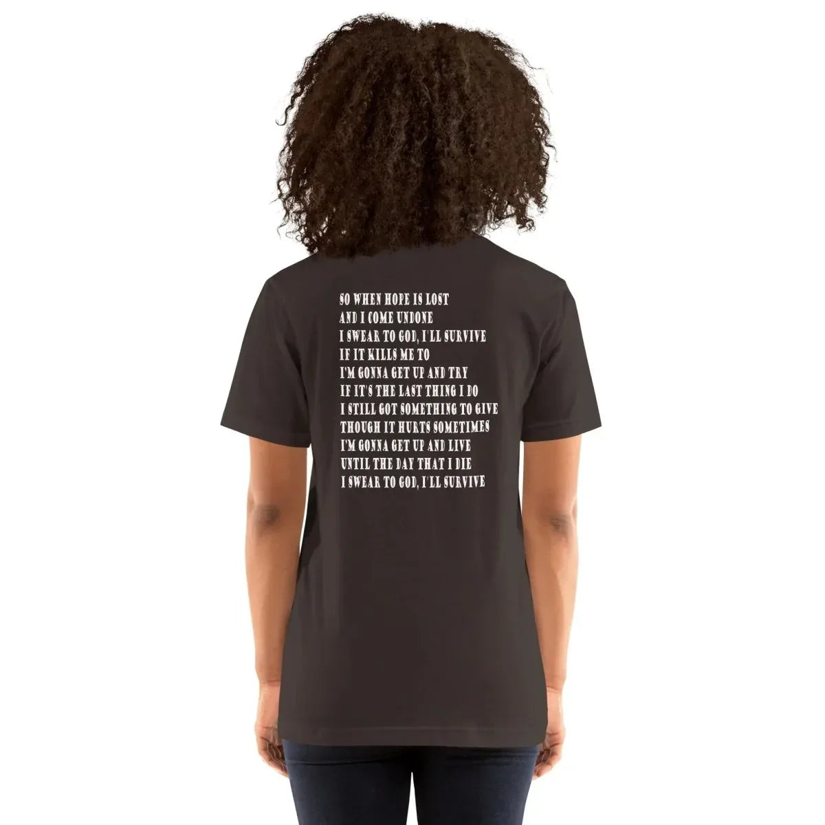 Lewis Capaldi "Survive" Lyric T-Shirt | Unisex Cotton Tee alcyone213k