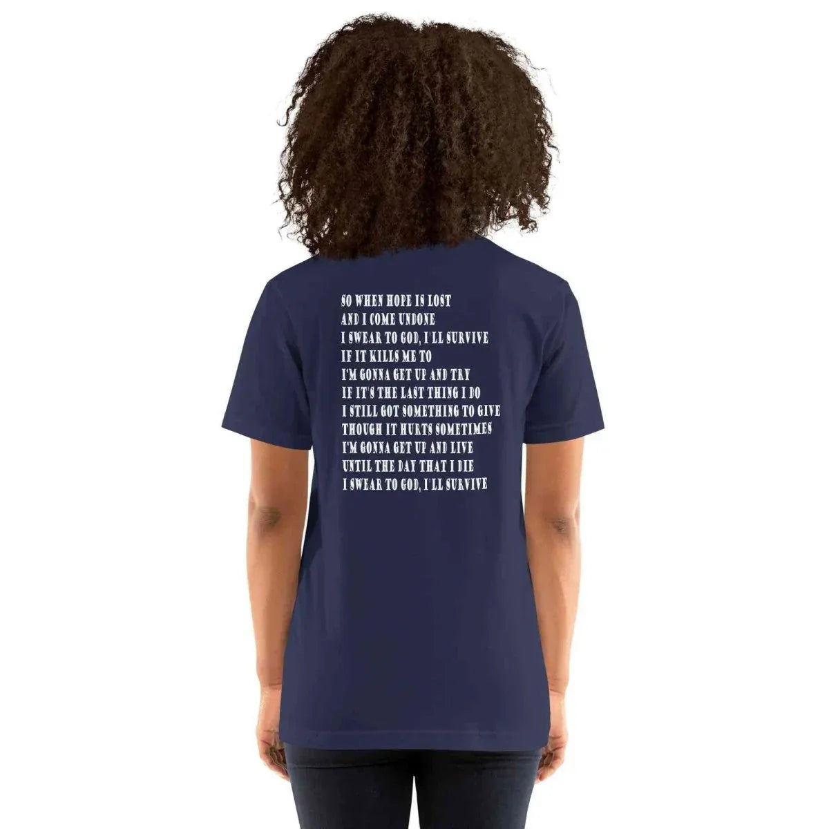 Lewis Capaldi "Survive" Lyric T-Shirt | Unisex Cotton Tee alcyone213k