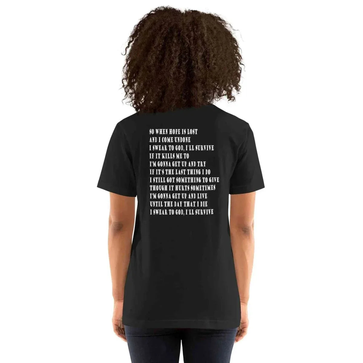 Lewis Capaldi "Survive" Lyric T-Shirt | Unisex Cotton Tee alcyone213k