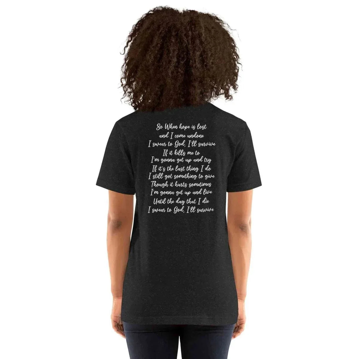 Lewis Capaldi "Survive" Lyric T-Shirt | Unisex Cotton Blend Fan Tee alcyone213k
