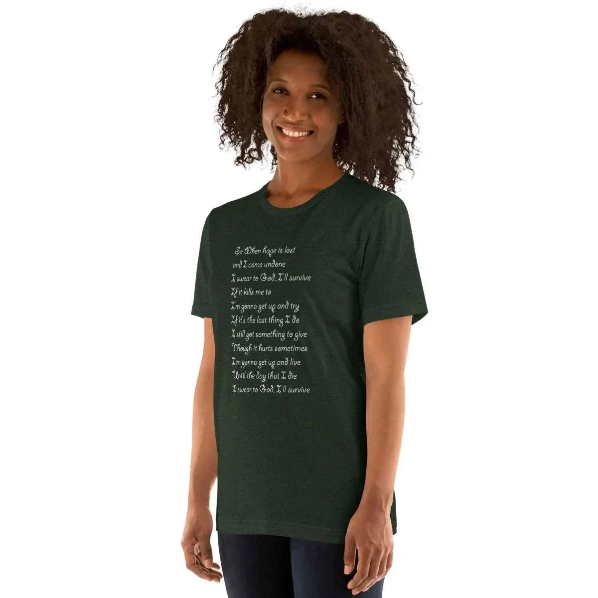 Lewis Capaldi "Survive" Lyric T-Shirt - Unisex Comfort Tee alcyone213k