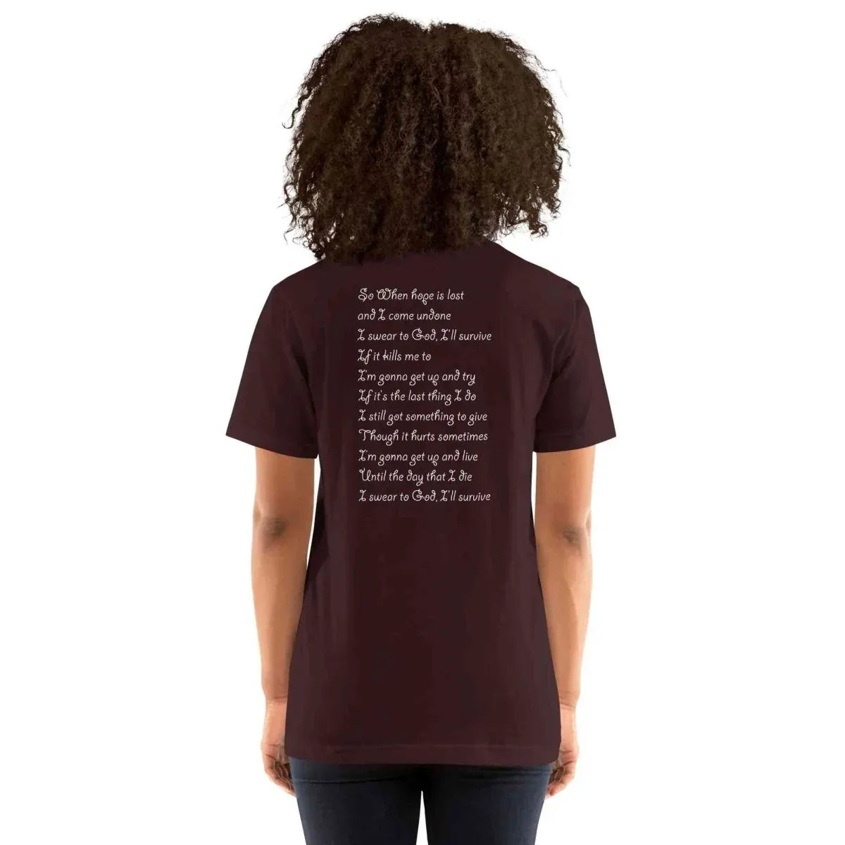 Lewis Capaldi "Survive" Lyric T-Shirt - Unisex Comfort Tee alcyone213k