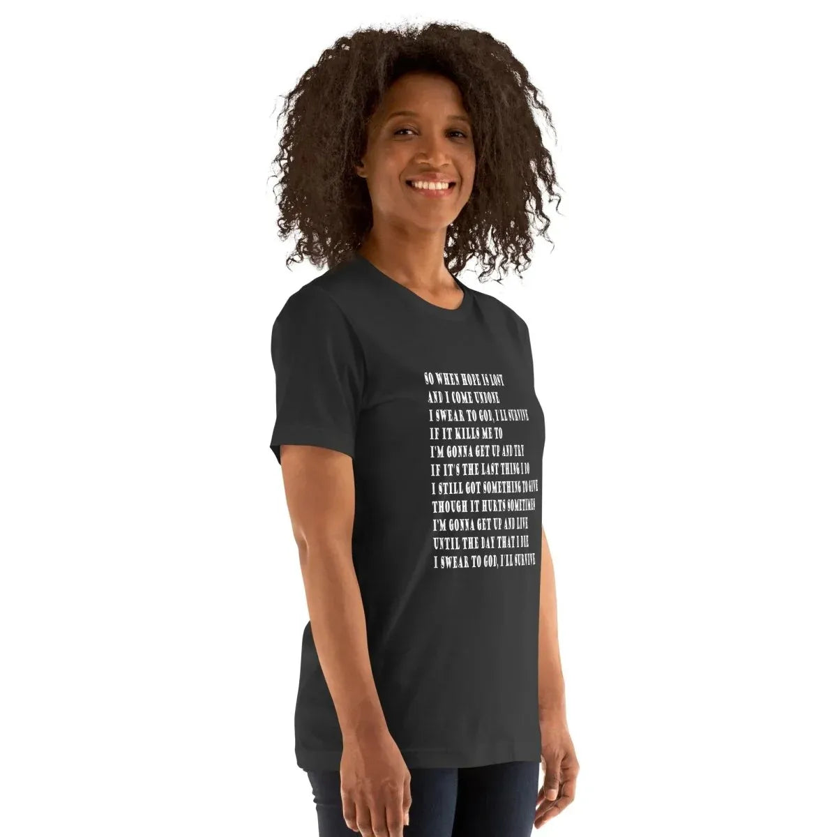 Lewis Capaldi "Survive" Lyric T-Shirt | Unisex Cotton Tee alcyone213k
