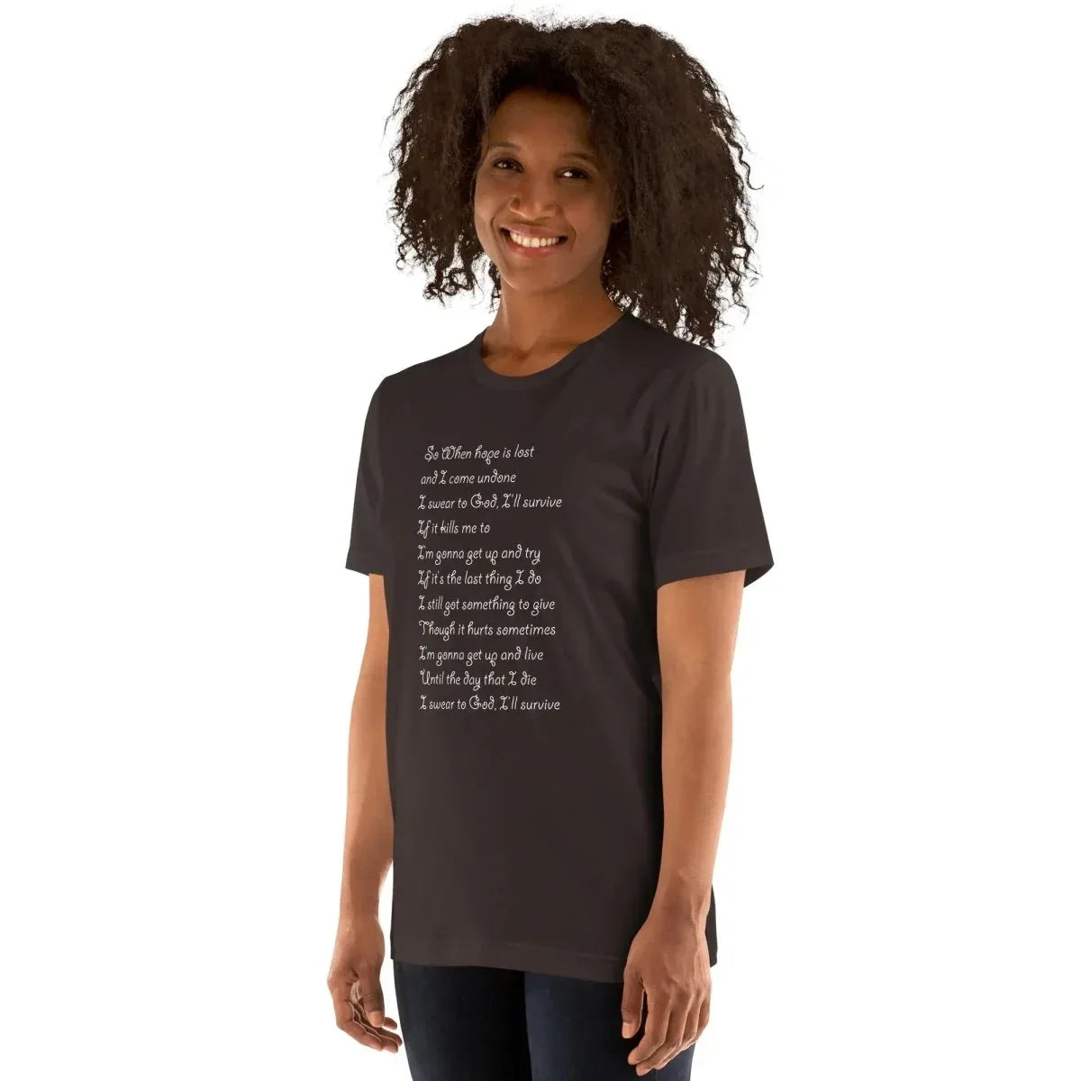 Lewis Capaldi "Survive" Lyric T-Shirt - Unisex Comfort Tee alcyone213k