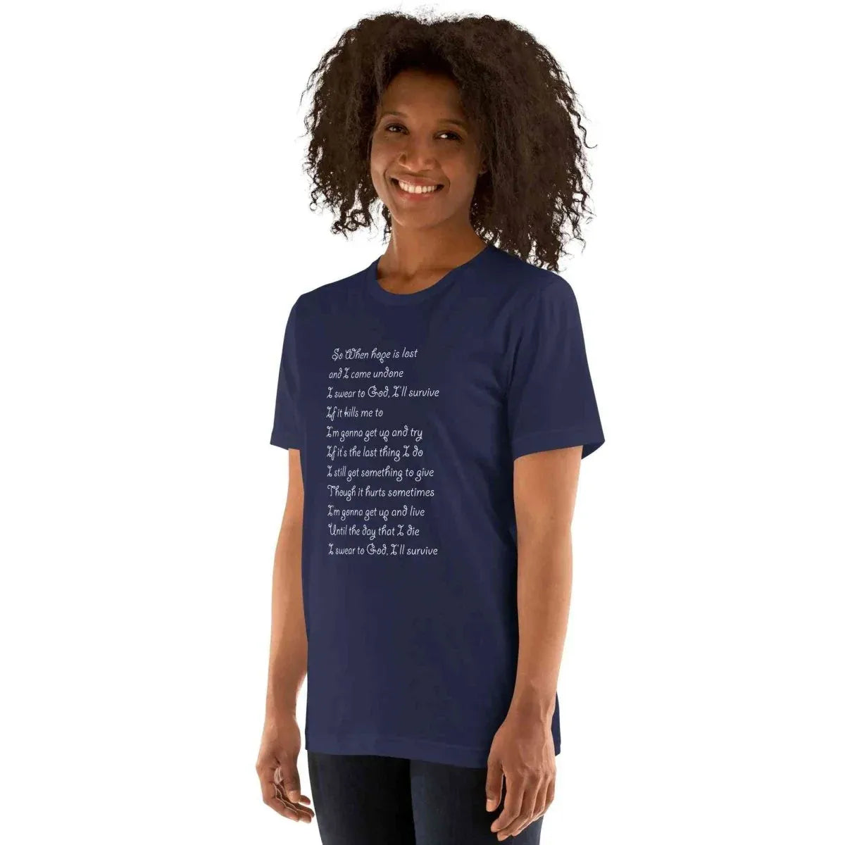Lewis Capaldi "Survive" Lyric T-Shirt - Unisex Comfort Tee alcyone213k