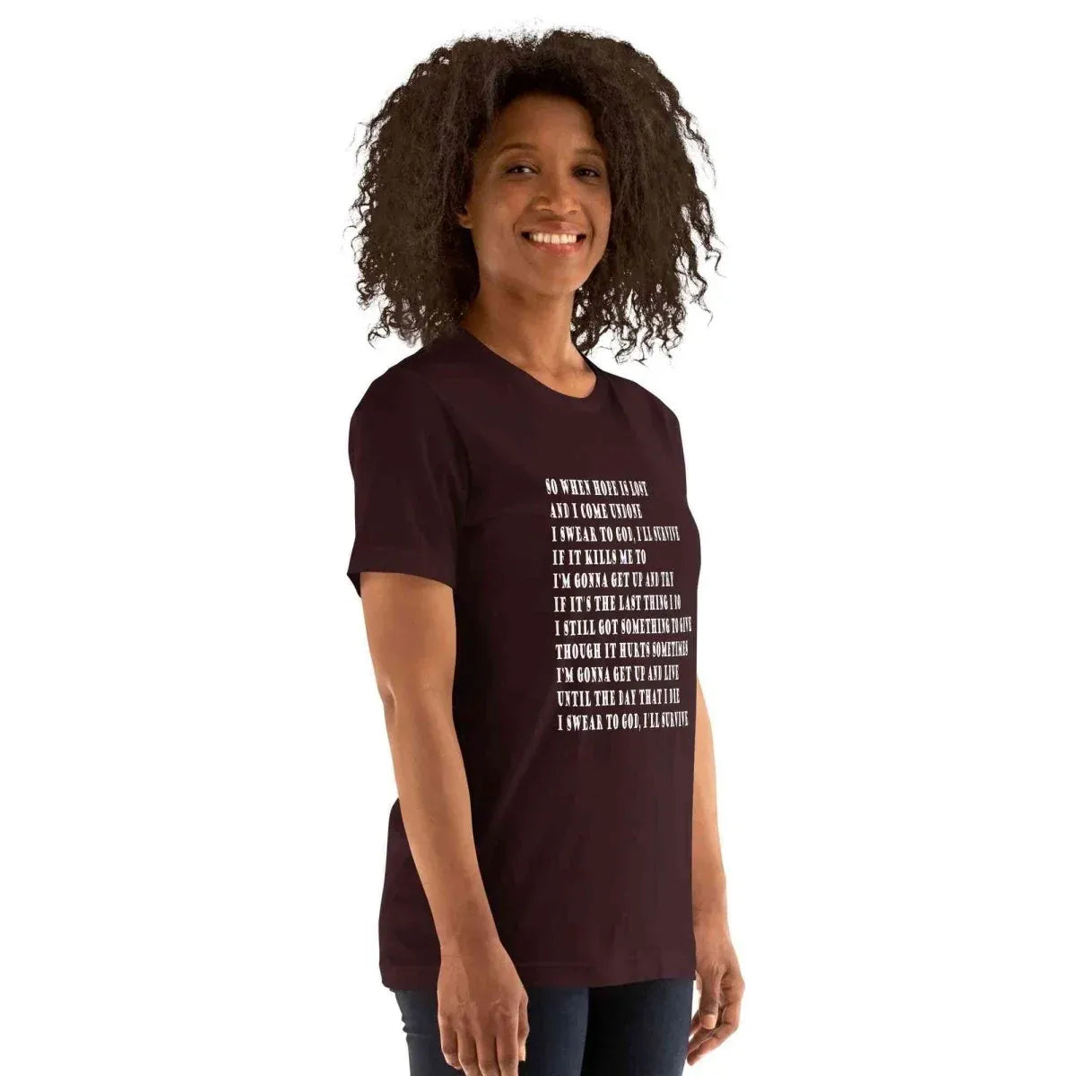 Lewis Capaldi "Survive" Lyric T-Shirt | Unisex Cotton Tee alcyone213k