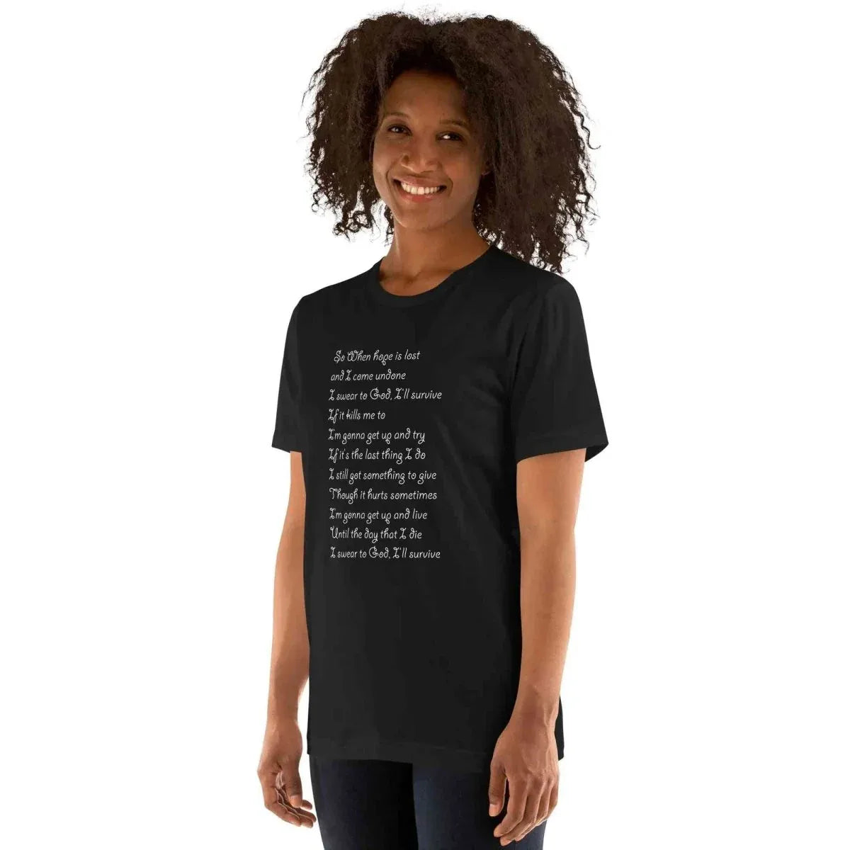 Lewis Capaldi "Survive" Lyric T-Shirt - Unisex Comfort Tee alcyone213k