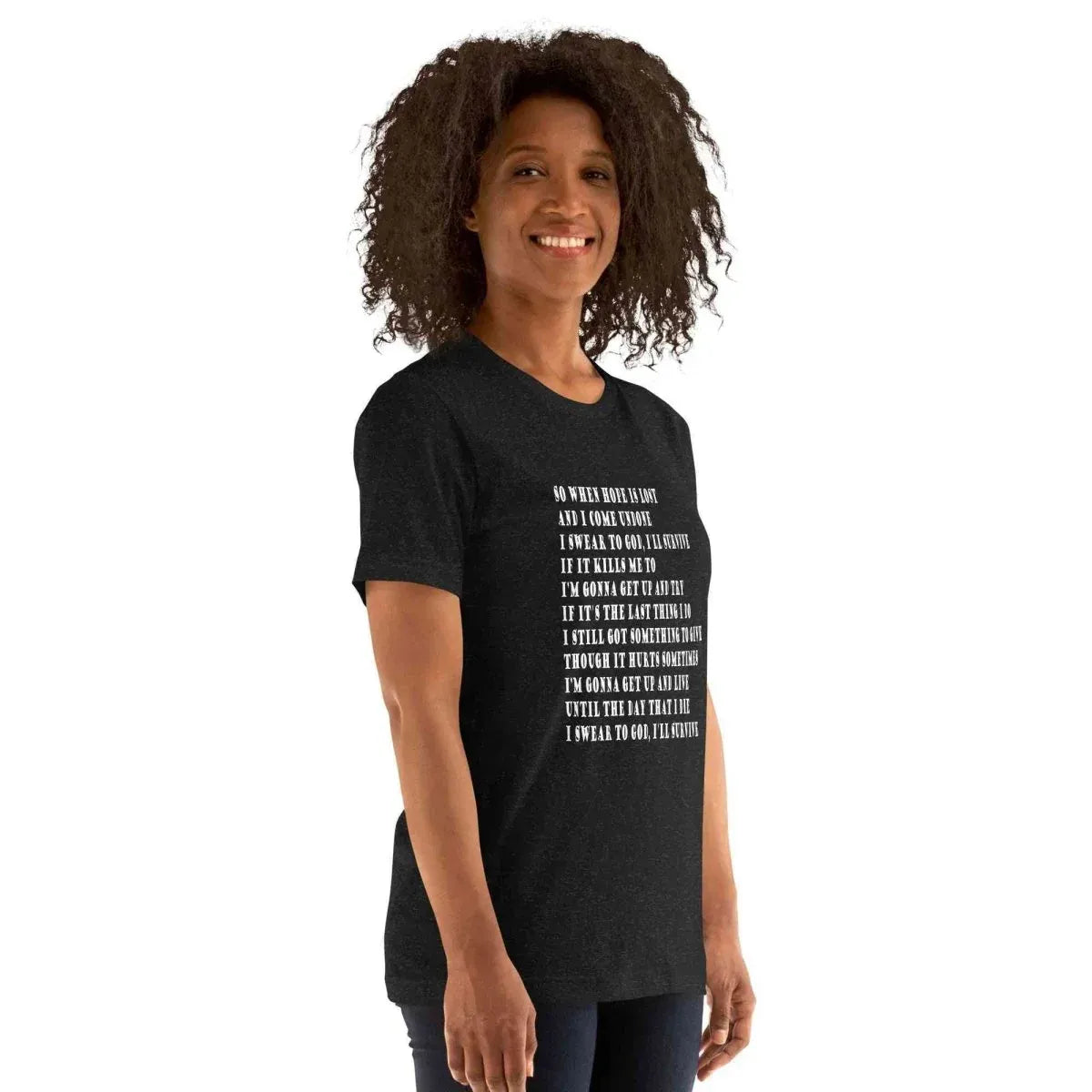 Lewis Capaldi "Survive" Lyric T-Shirt | Unisex Cotton Tee alcyone213k