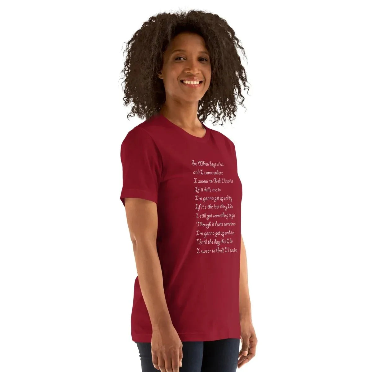 Lewis Capaldi "Survive" Lyric T-Shirt - Unisex Comfort Tee alcyone213k