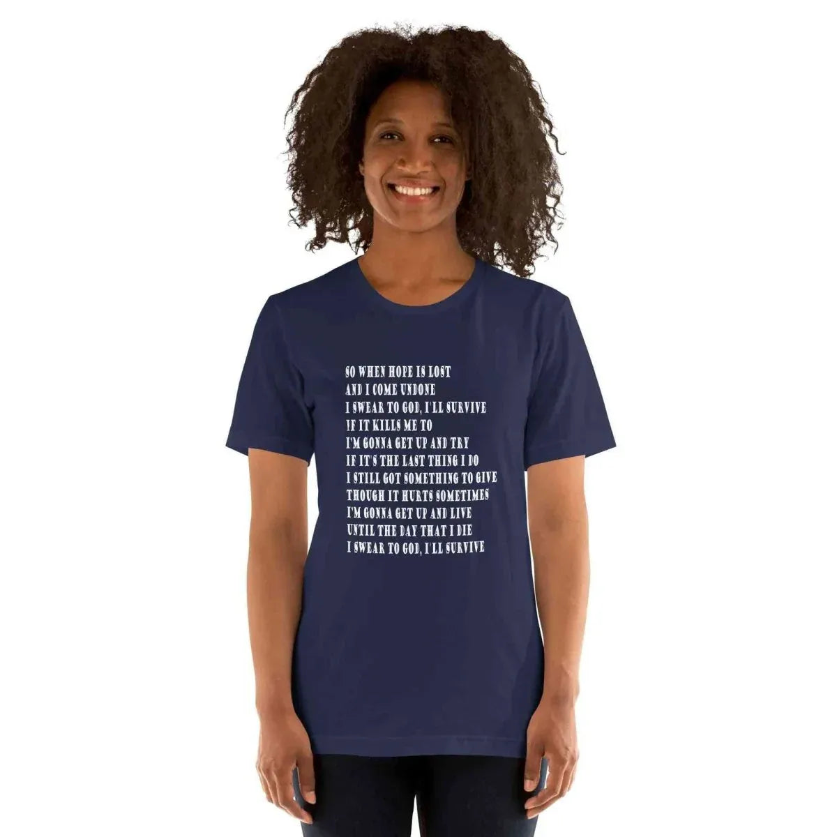 Lewis Capaldi "Survive" Lyric T-Shirt | Unisex Cotton Tee alcyone213k