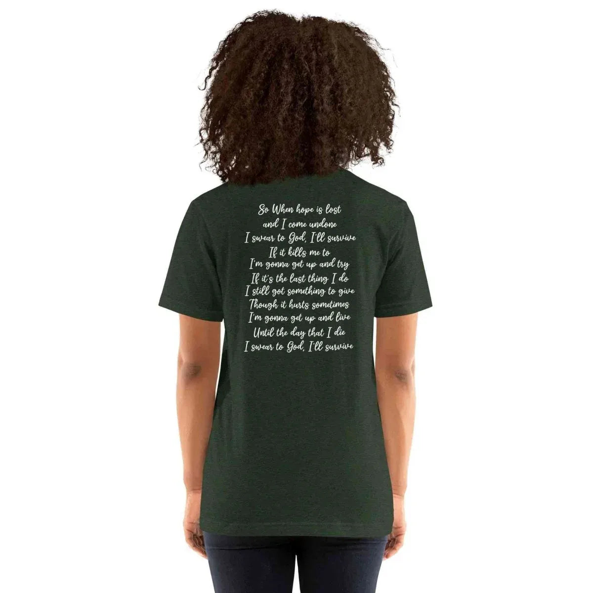 Lewis Capaldi "Survive" Lyric T-Shirt | Unisex Cotton Blend Fan Tee alcyone213k