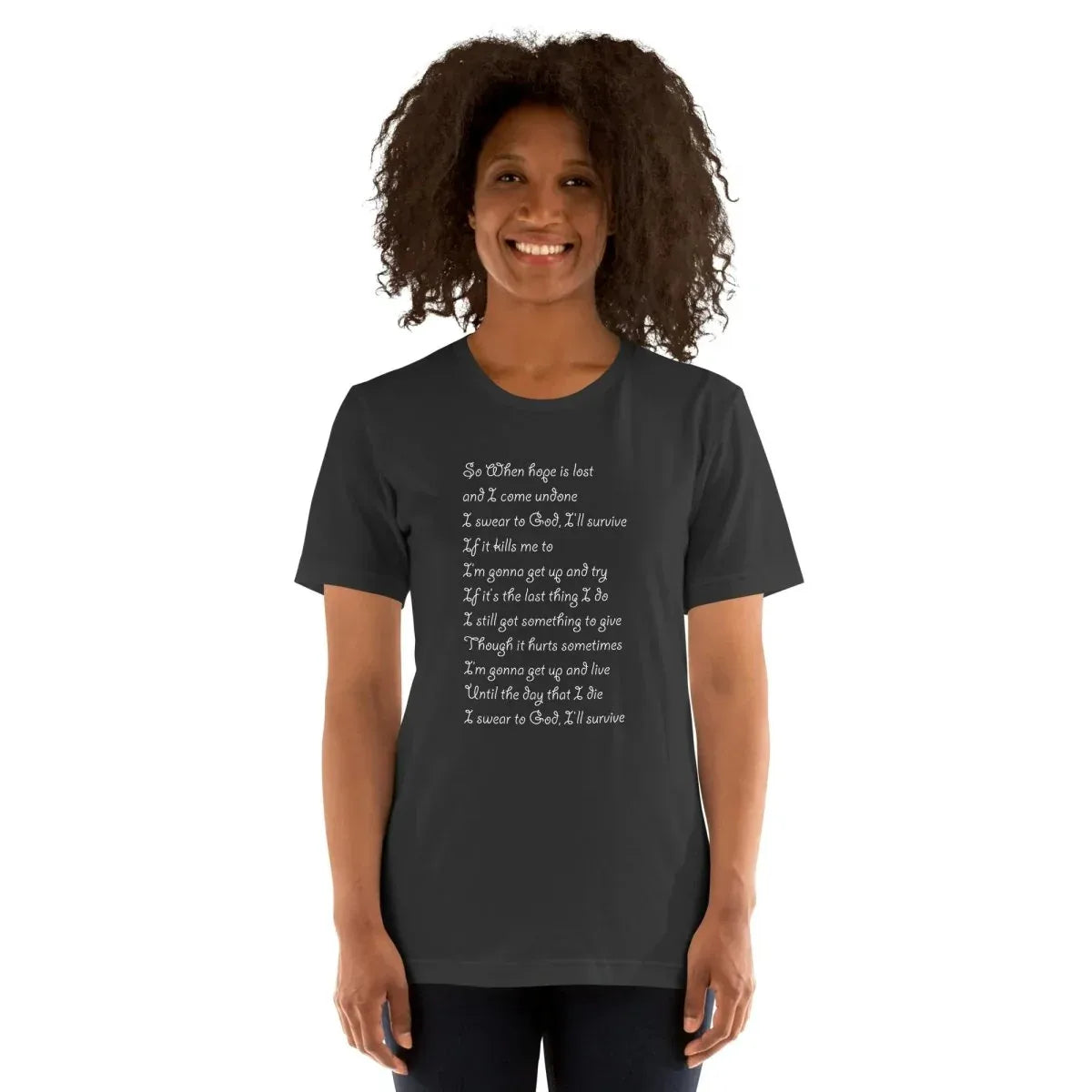 Lewis Capaldi "Survive" Lyric T-Shirt - Unisex Comfort Tee alcyone213k