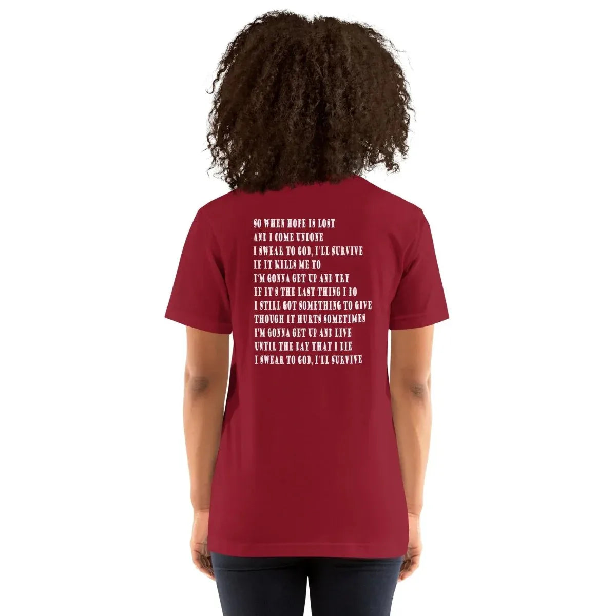 Lewis Capaldi "Survive" Lyric T-Shirt | Unisex Cotton Tee alcyone213k