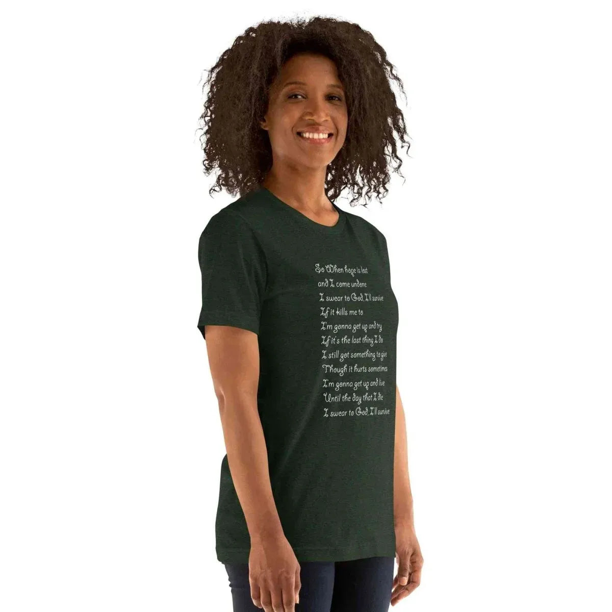 Lewis Capaldi "Survive" Lyric T-Shirt - Unisex Comfort Tee alcyone213k