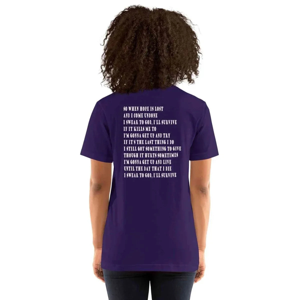 Lewis Capaldi "Survive" Lyric T-Shirt | Unisex Cotton Tee alcyone213k