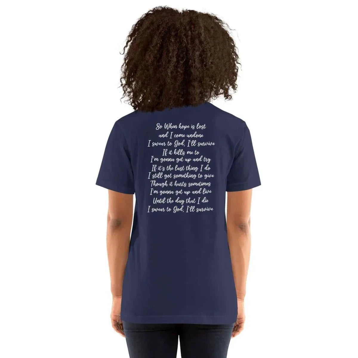 Lewis Capaldi "Survive" Lyric T-Shirt | Unisex Cotton Blend Fan Tee alcyone213k