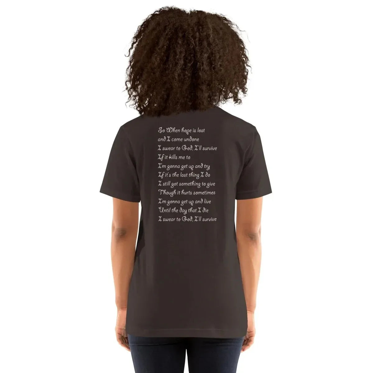 Lewis Capaldi "Survive" Lyric T-Shirt - Unisex Comfort Tee alcyone213k