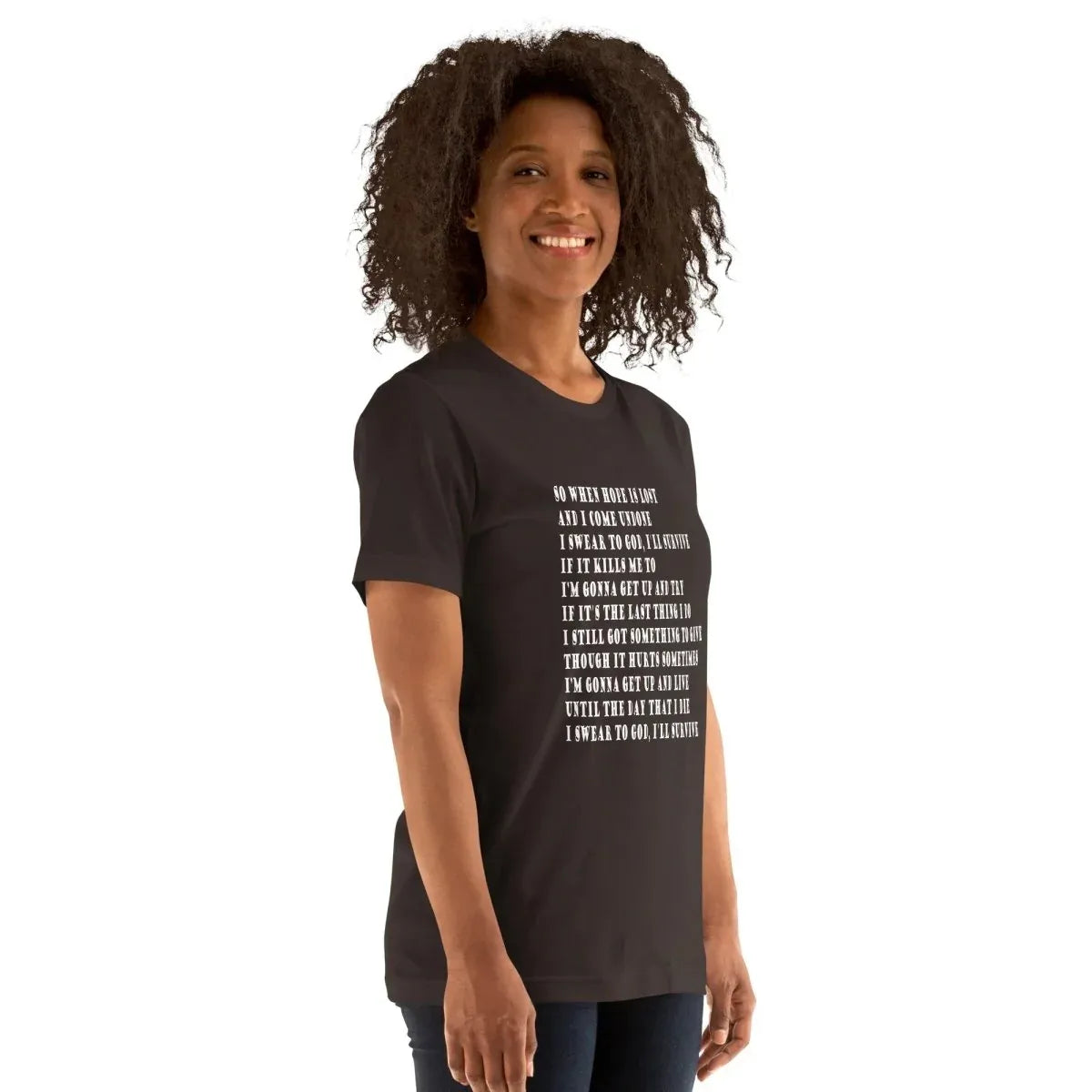 Lewis Capaldi "Survive" Lyric T-Shirt | Unisex Cotton Tee alcyone213k