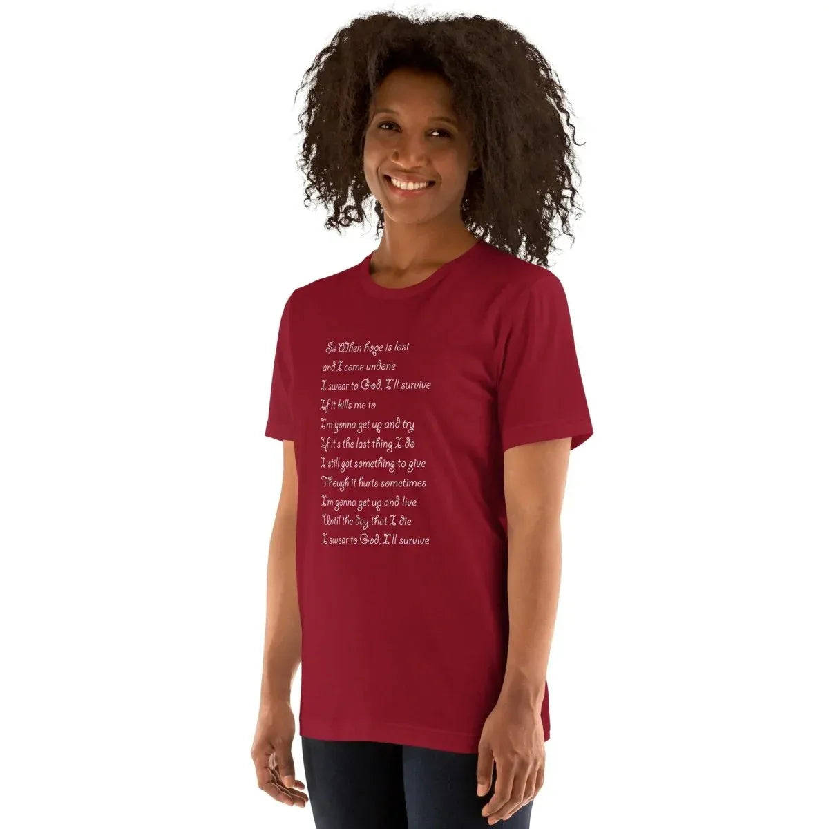 Lewis Capaldi "Survive" Lyric T-Shirt - Unisex Comfort Tee alcyone213k