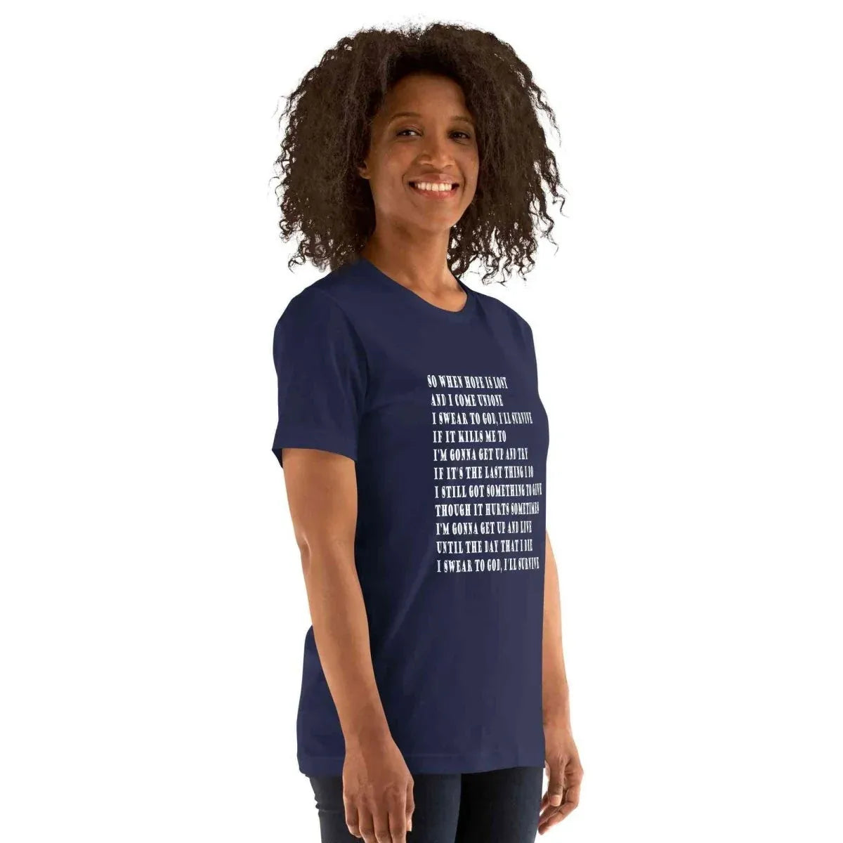Lewis Capaldi "Survive" Lyric T-Shirt | Unisex Cotton Tee alcyone213k