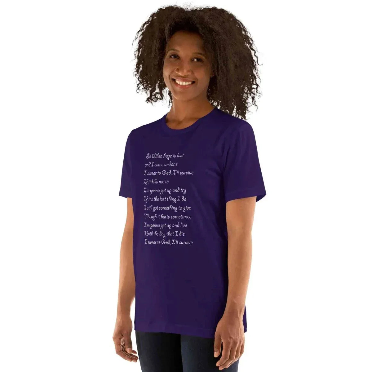 Lewis Capaldi "Survive" Lyric T-Shirt - Unisex Comfort Tee alcyone213k
