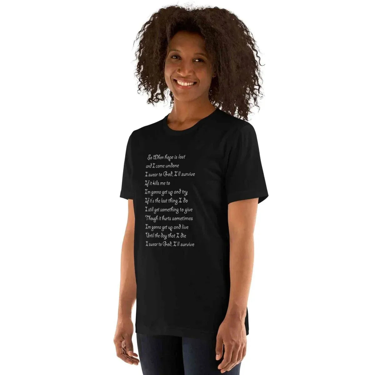 Lewis Capaldi "Survive" Lyric T-Shirt - Unisex Comfort Tee alcyone213k