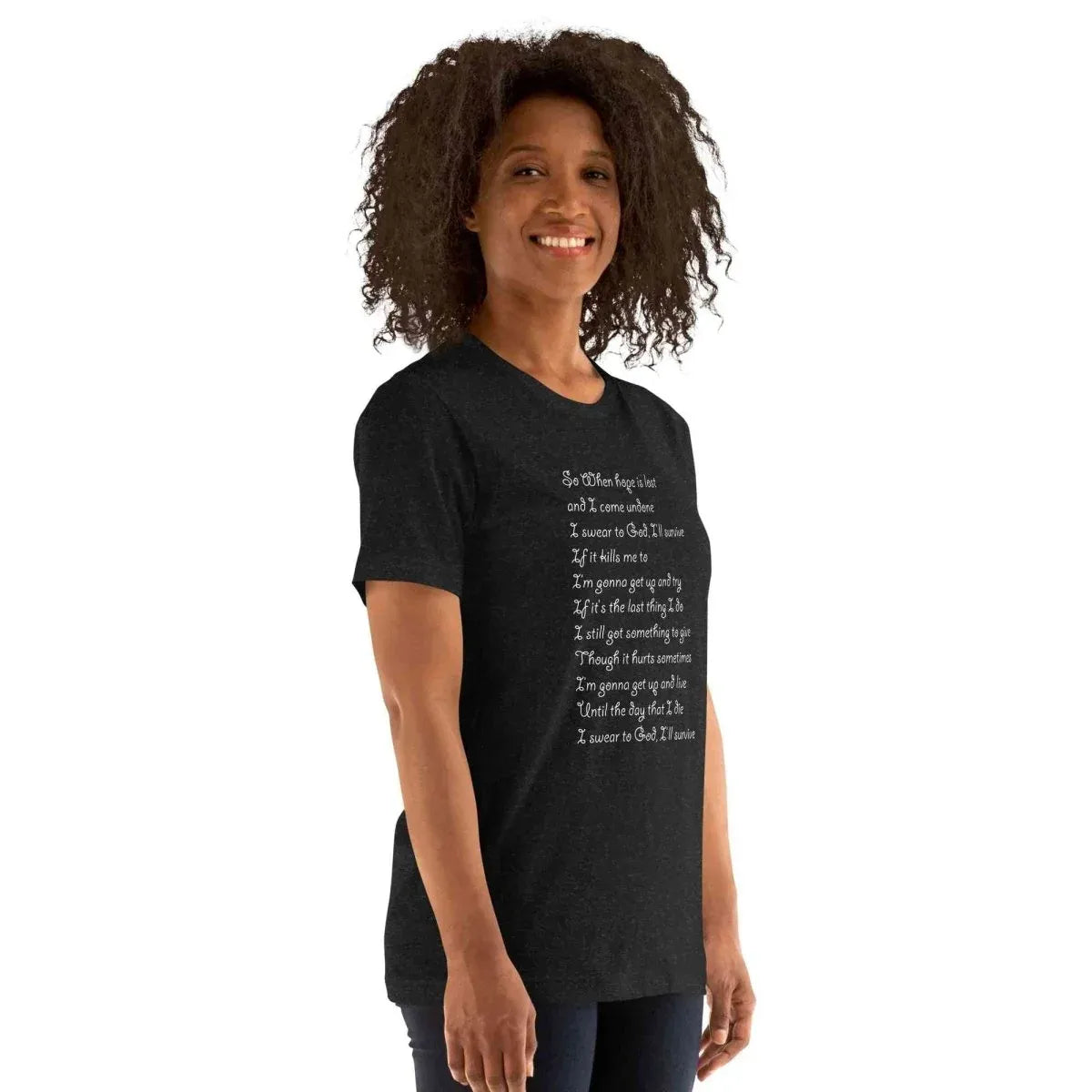 Lewis Capaldi "Survive" Lyric T-Shirt - Unisex Comfort Tee alcyone213k
