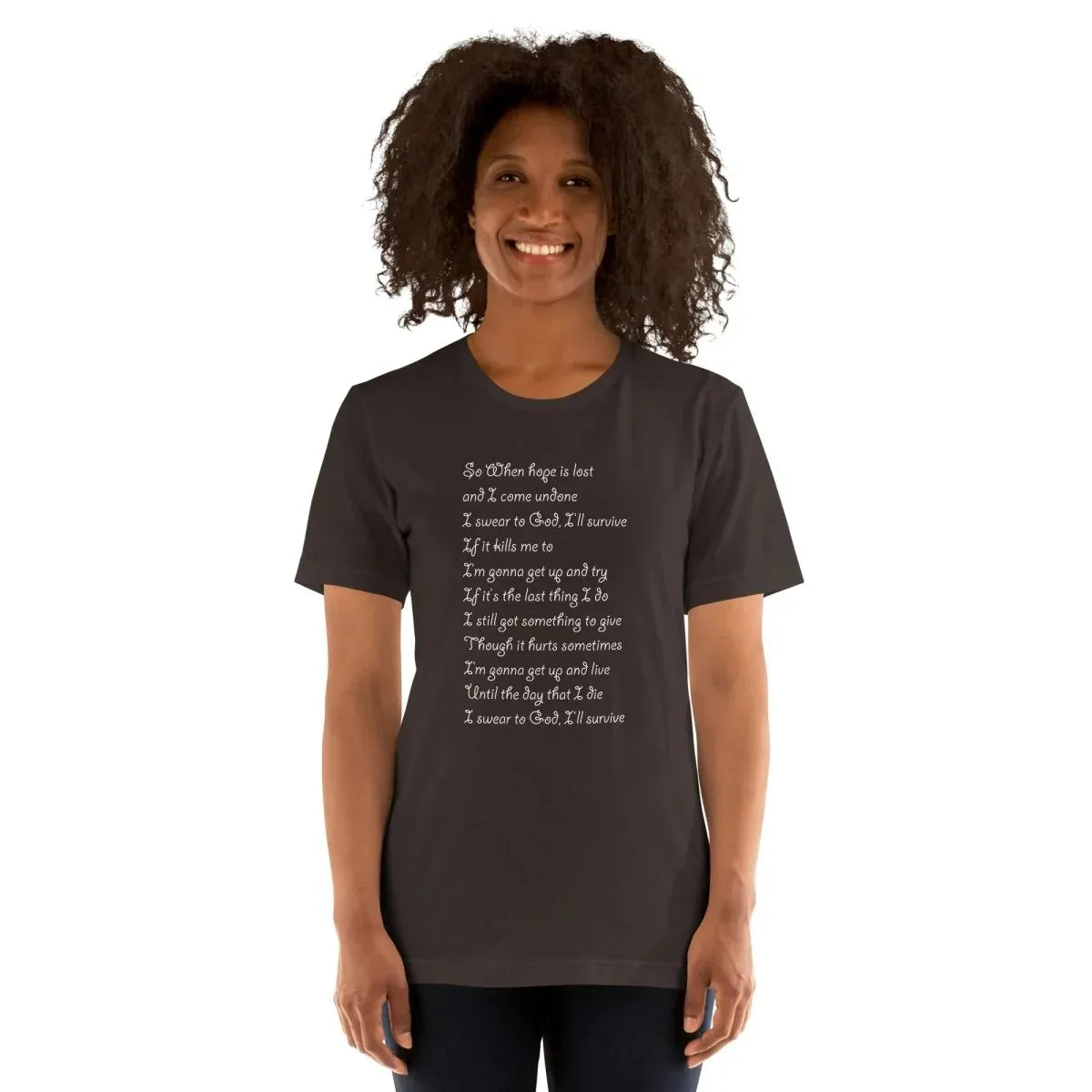 Lewis Capaldi "Survive" Lyric T-Shirt - Unisex Comfort Tee alcyone213k