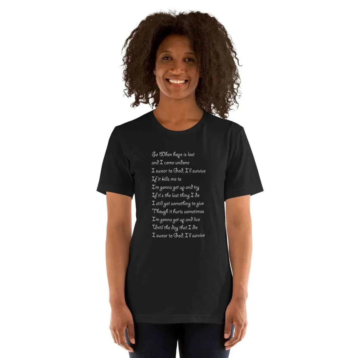Lewis Capaldi "Survive" Lyric T-Shirt - Unisex Comfort Tee alcyone213k