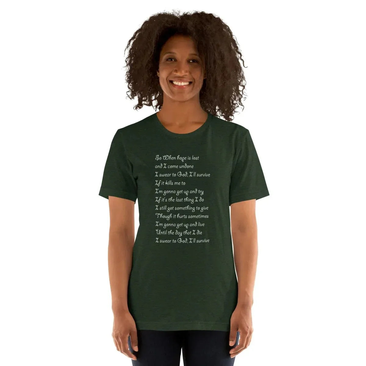 Lewis Capaldi "Survive" Lyric T-Shirt - Unisex Comfort Tee alcyone213k