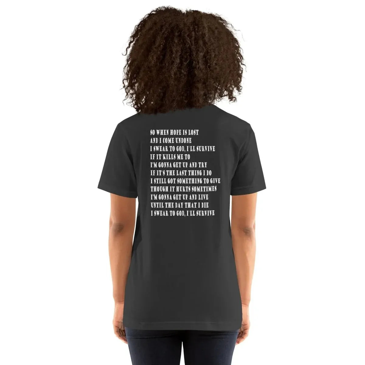 Lewis Capaldi "Survive" Lyric T-Shirt | Unisex Cotton Tee alcyone213k