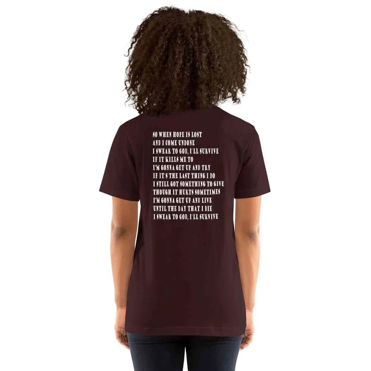 Lewis Capaldi "Survive" Lyric T-Shirt | Unisex Cotton Tee alcyone213k