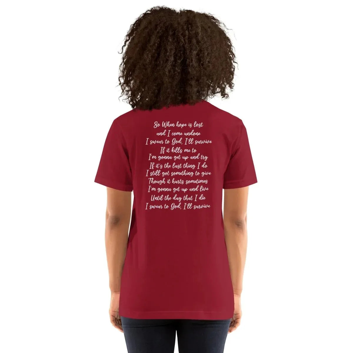 Lewis Capaldi "Survive" Lyric T-Shirt | Unisex Cotton Blend Fan Tee alcyone213k