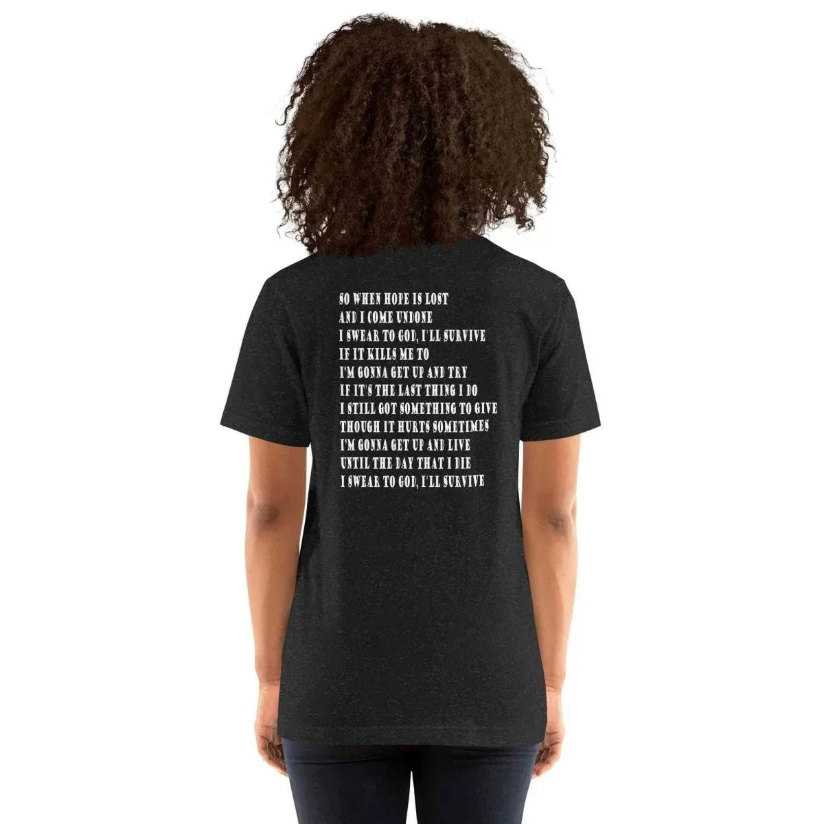 Lewis Capaldi "Survive" Lyric T-Shirt | Unisex Cotton Tee alcyone213k