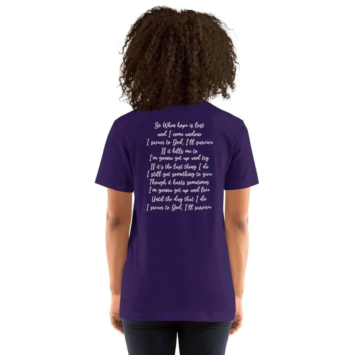 Lewis Capaldi "Survive" Lyric T-Shirt | Unisex Cotton Blend Fan Tee alcyone213k