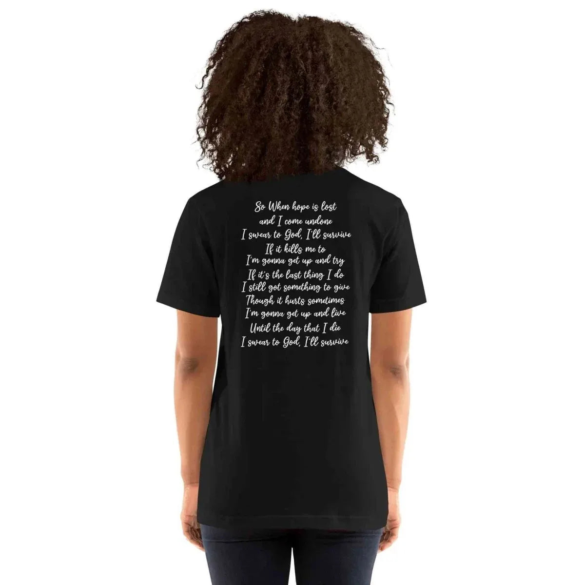 Lewis Capaldi "Survive" Lyric T-Shirt | Unisex Cotton Blend Fan Tee alcyone213k